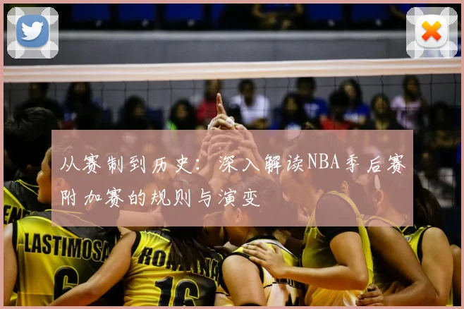 从赛制到历史：深入解读NBA季后赛附加赛的规则与演变